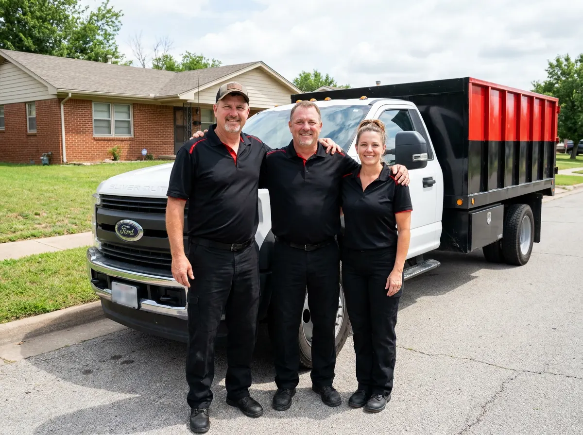 First Place Dumpster Rental dumpster rental team in Tulsa, OK